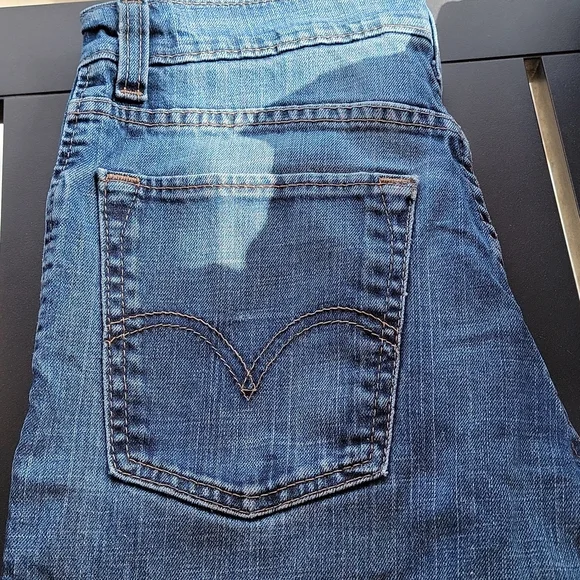 Men's 28x30 Levi 520 Slouch Skinny Blue Jeans - Picture 3 of 5